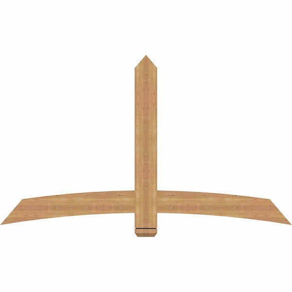 Ekena Millwork Bellingham Timber Gable Bracket, Western Red Cedar, 72"W x 42"H x 1 1/2"D x 5 1/2"F, 14/12 Pitch GBW072X42X0206BEL00SWR - main